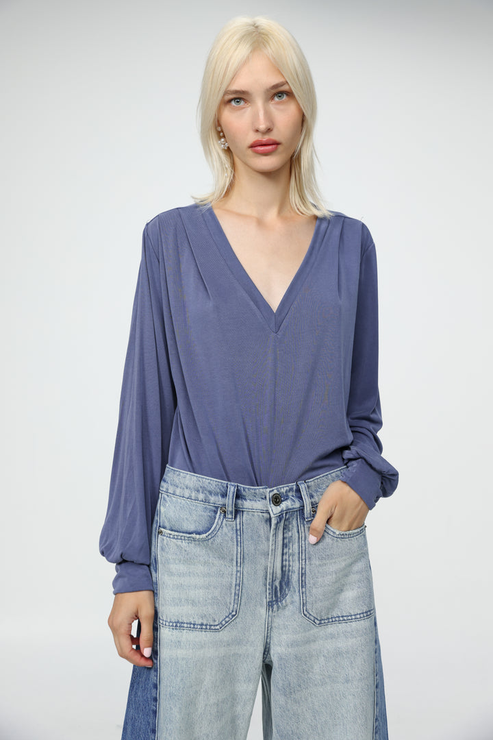Just V Blue Shirt