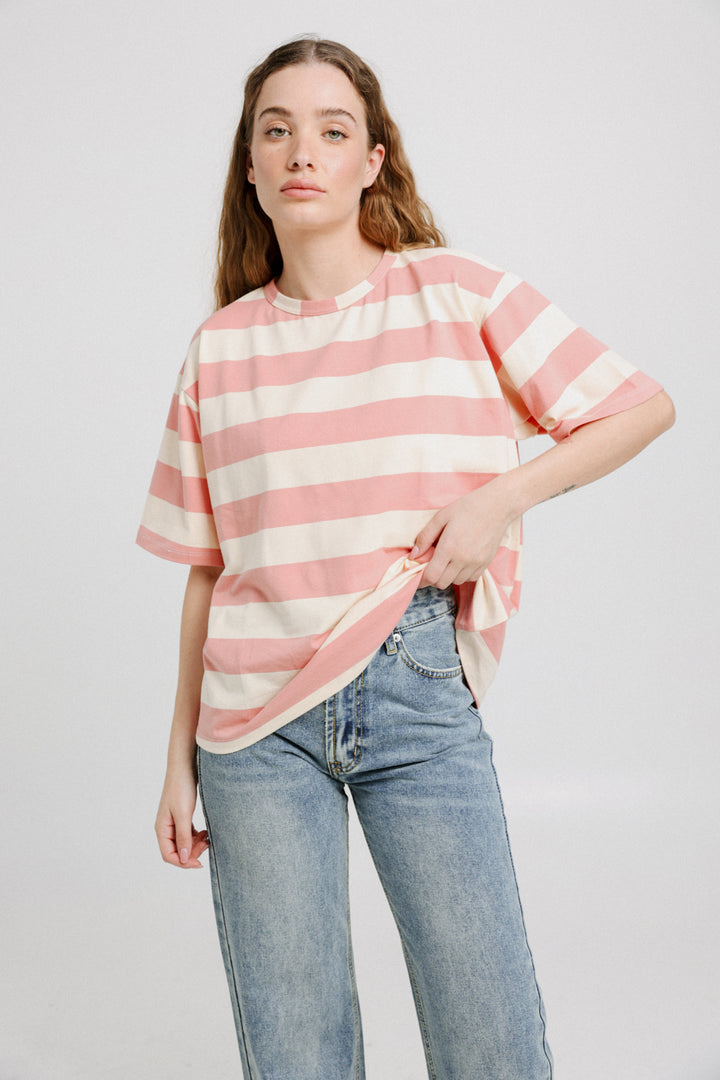 Rock Pink Stripes T-Shirt