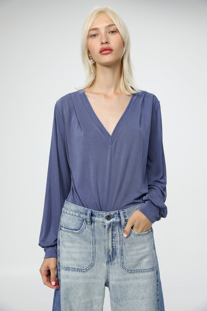 Just V Blue Shirt