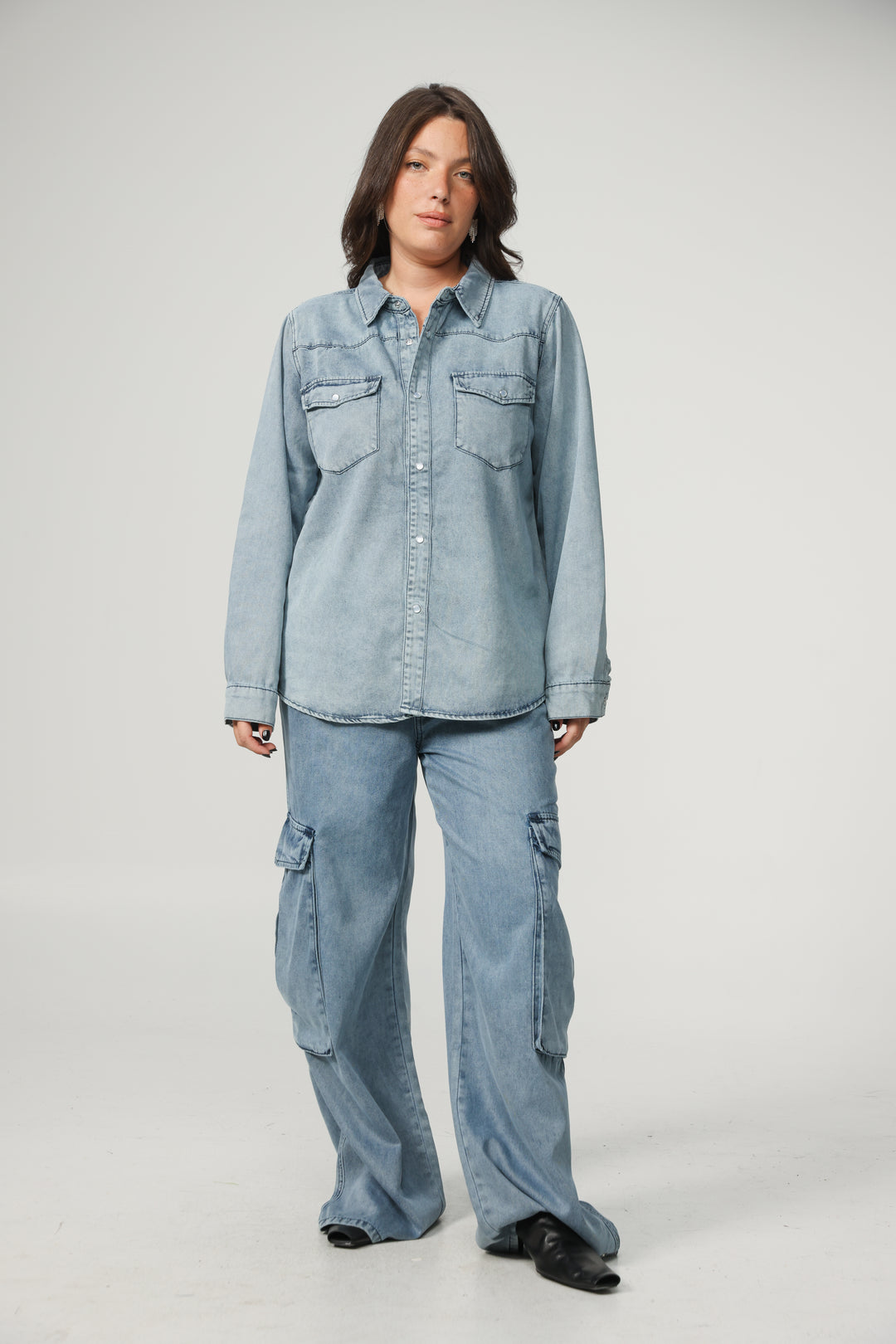 Soft Blue Denim Shirt