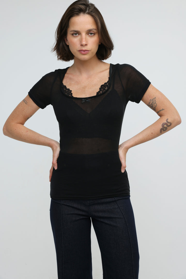 Saba08 Black T-Shirt