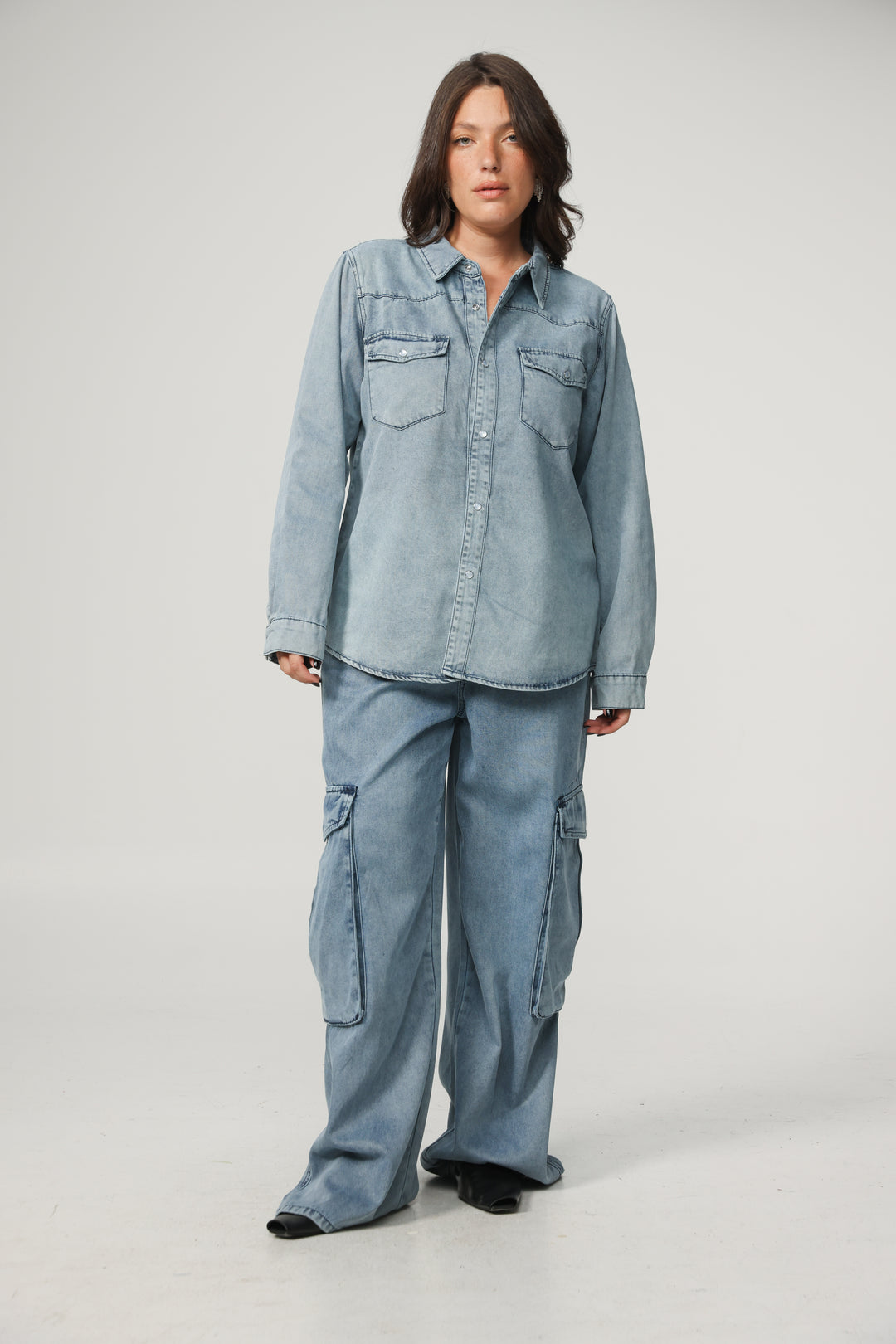 Soft Blue Denim Shirt
