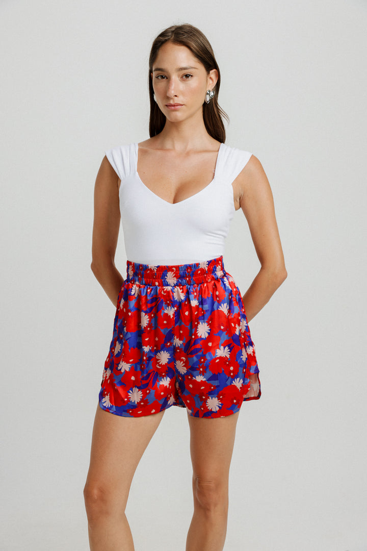 Angelica White V Top