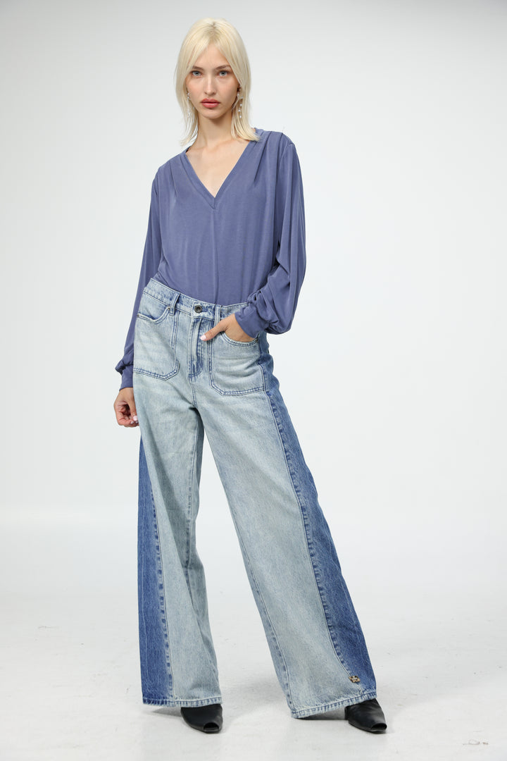Just V Blue Shirt