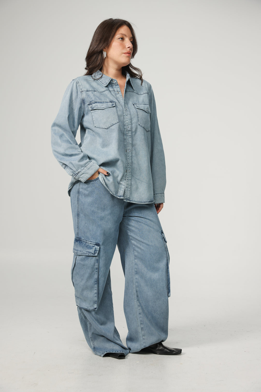 Soft Blue Denim Shirt