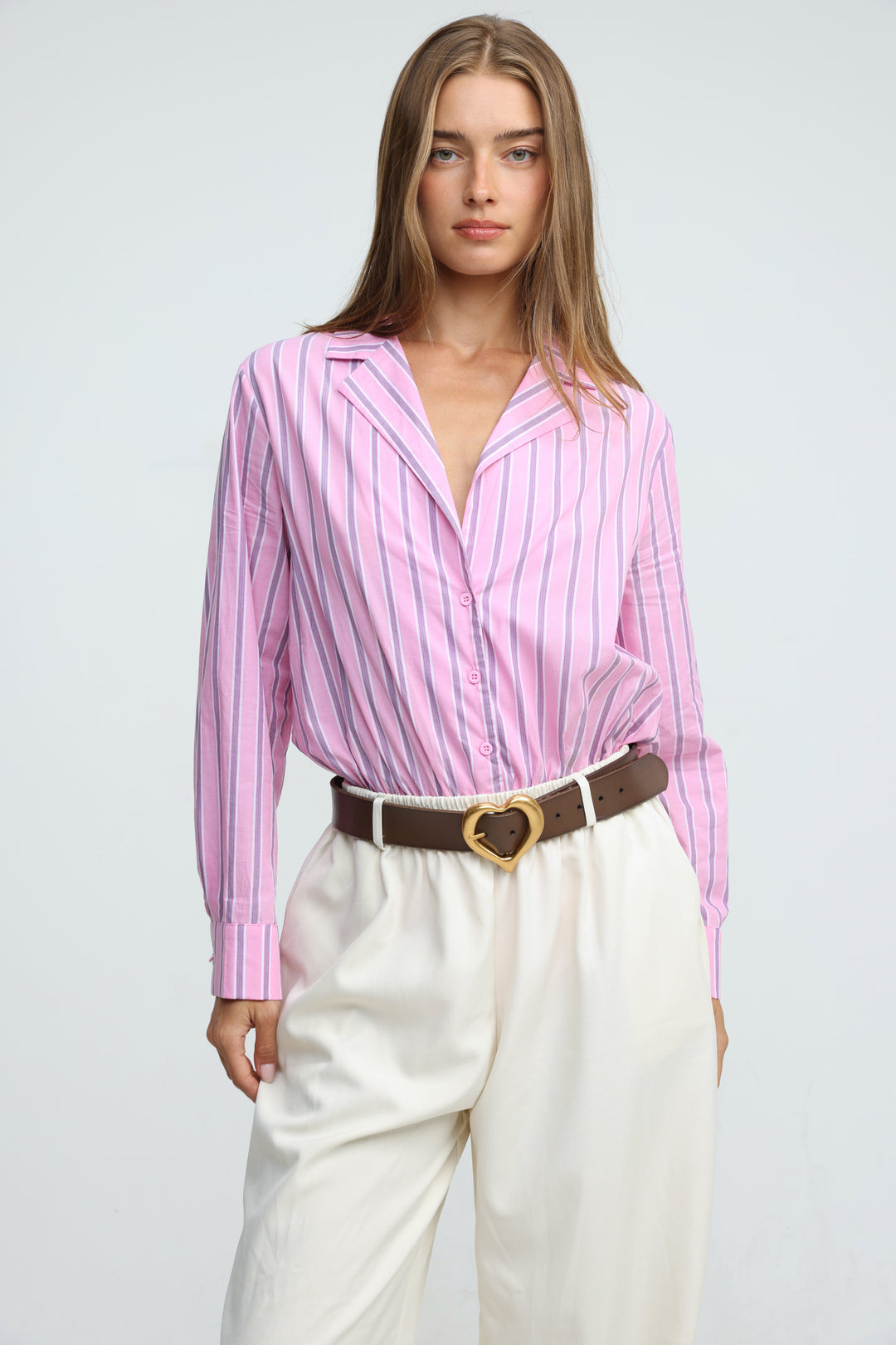 Supervisor Pink Stripes Bodysuit