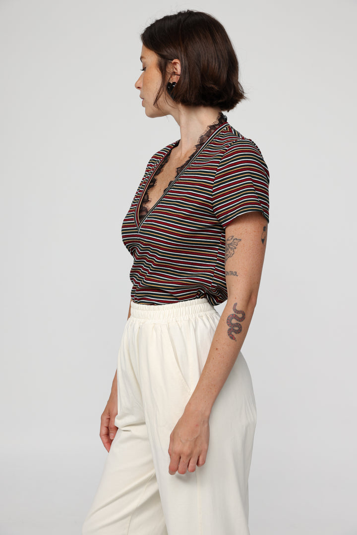 Mystery Wine Striped T-Shirt