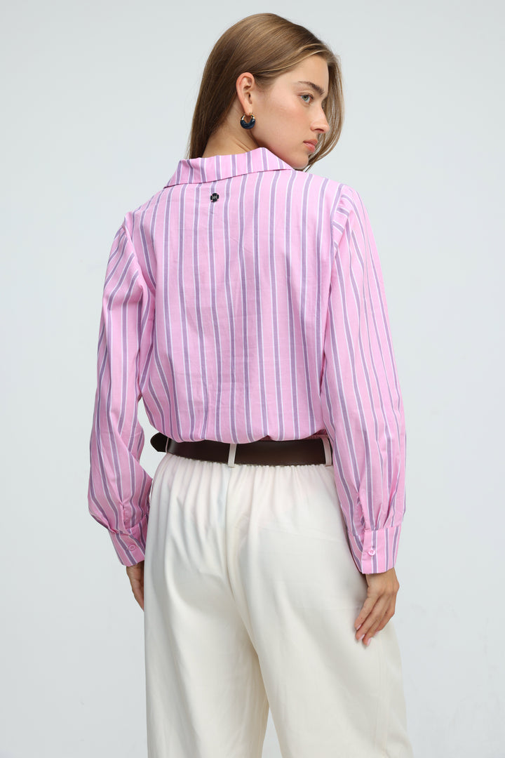 Supervisor Pink Stripes Bodysuit