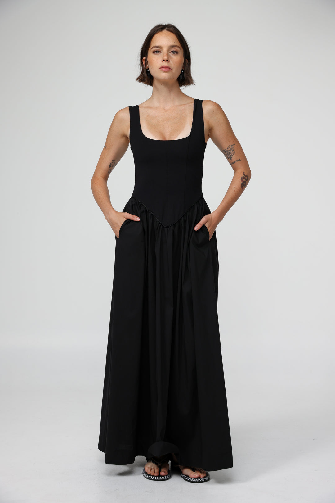 Crown Black Dress