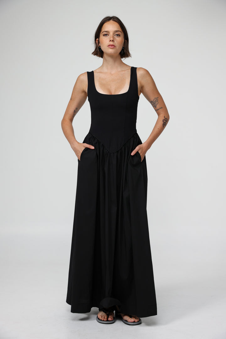 Crown Black Dress