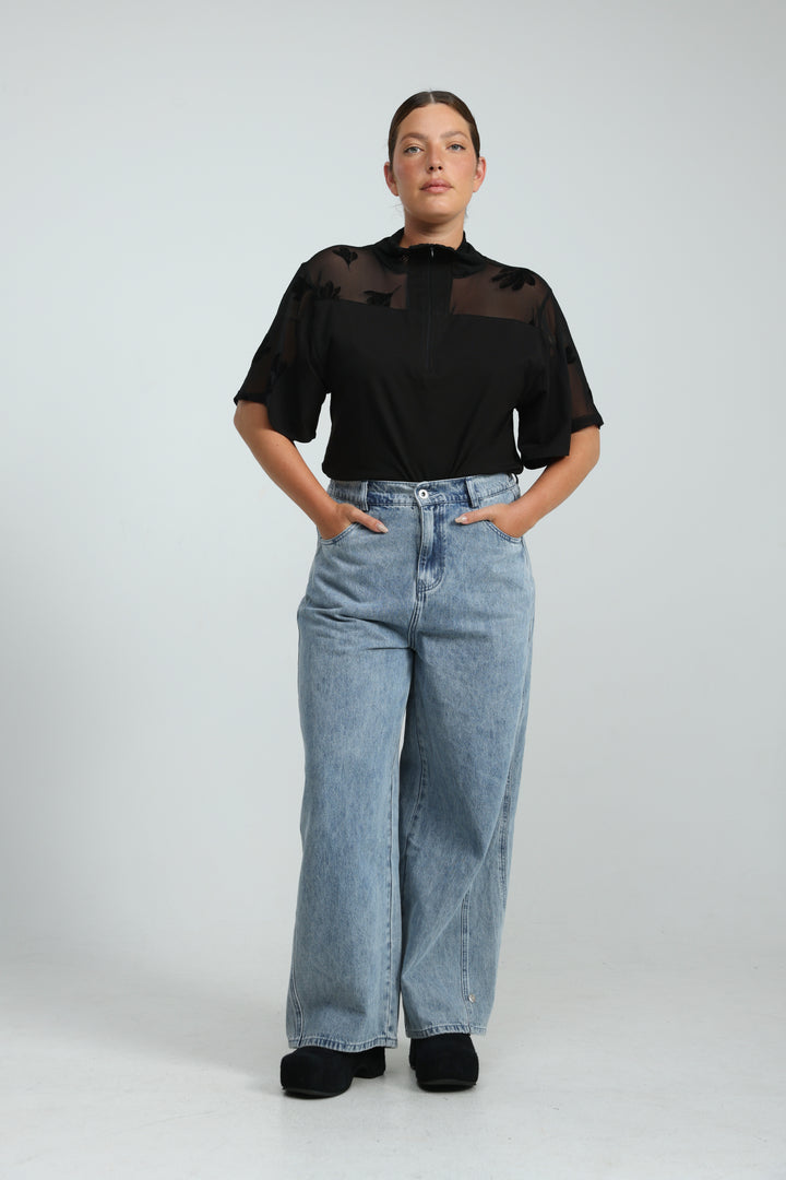 Guri Leopard Denim