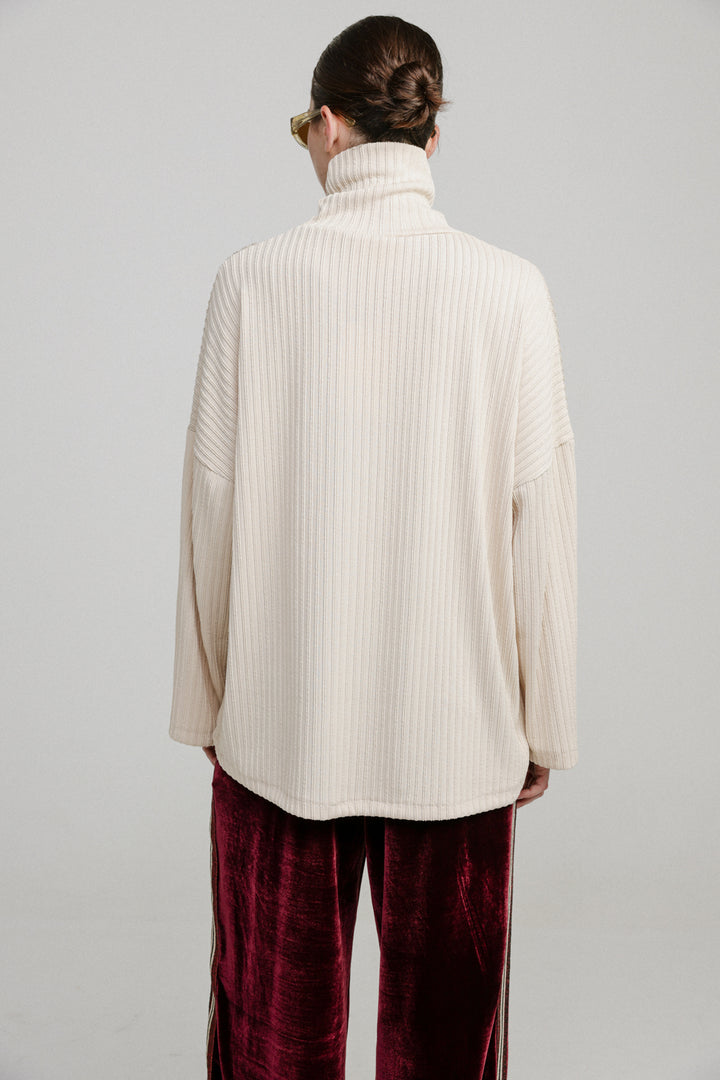 Wanted Beige Oversized Jumper