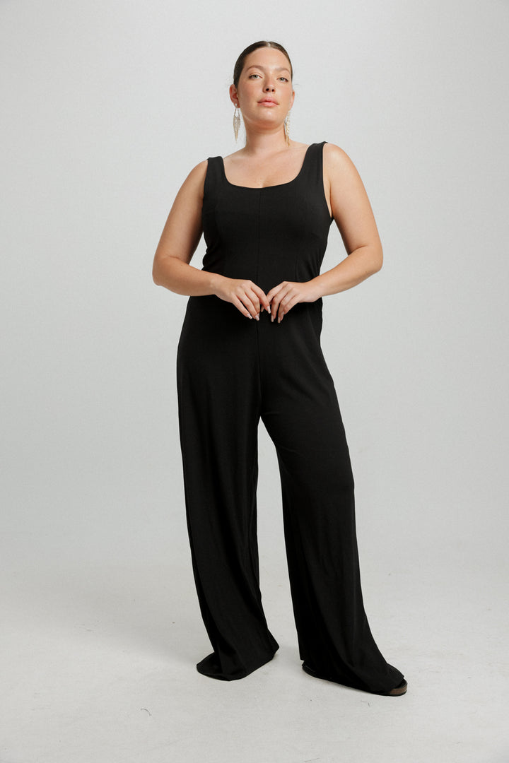 Corset Black Jumpsuit