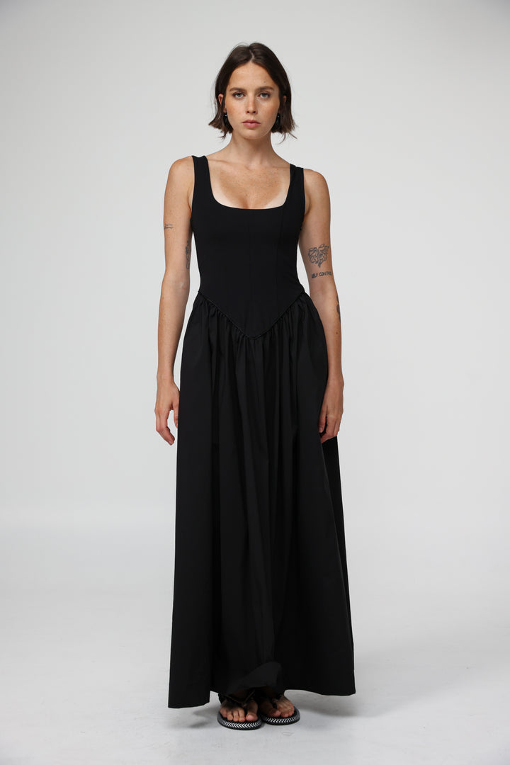 Crown Black Dress
