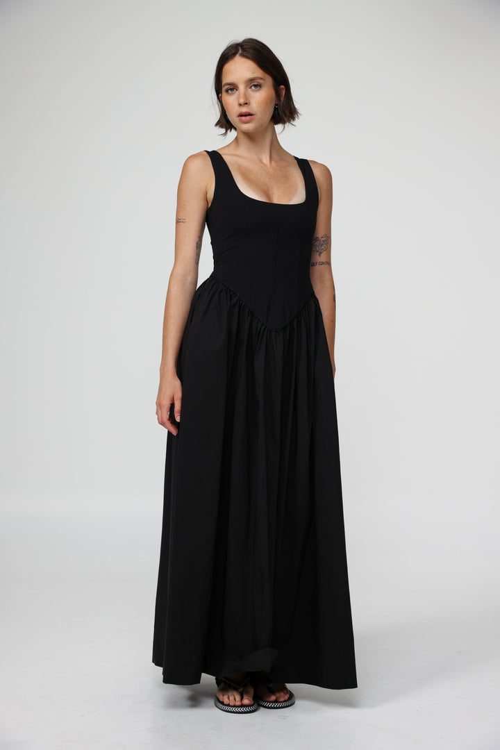 Crown Black Dress