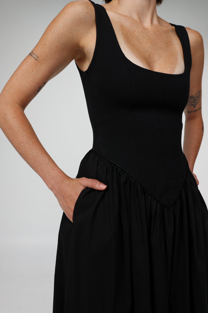 Crown Black Dress