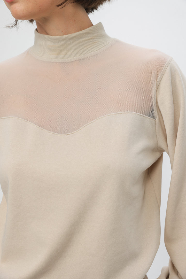 Outline Cream Sweatshirt