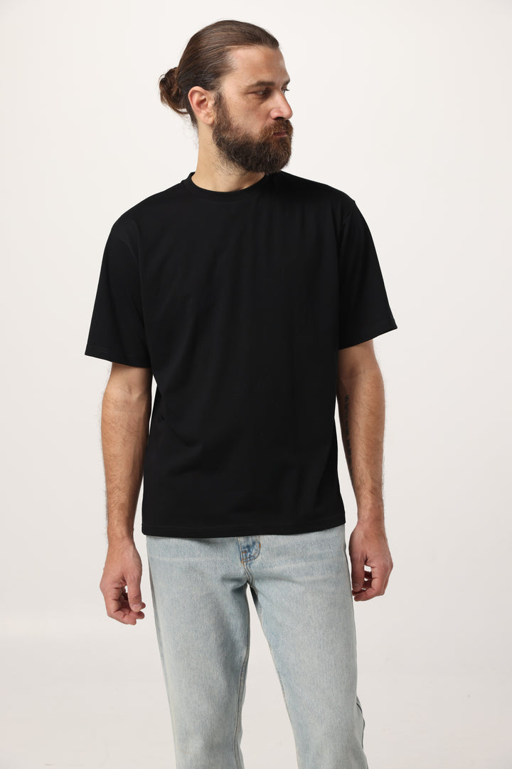 Collab Black Men T-Shirt