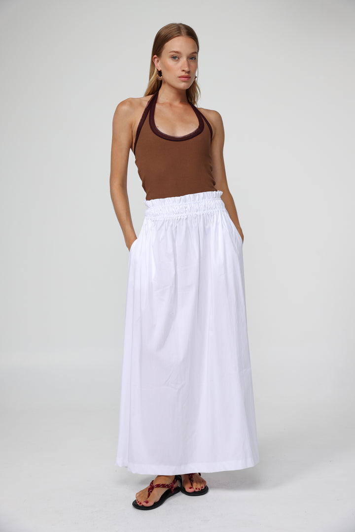 Maxi White Skirt