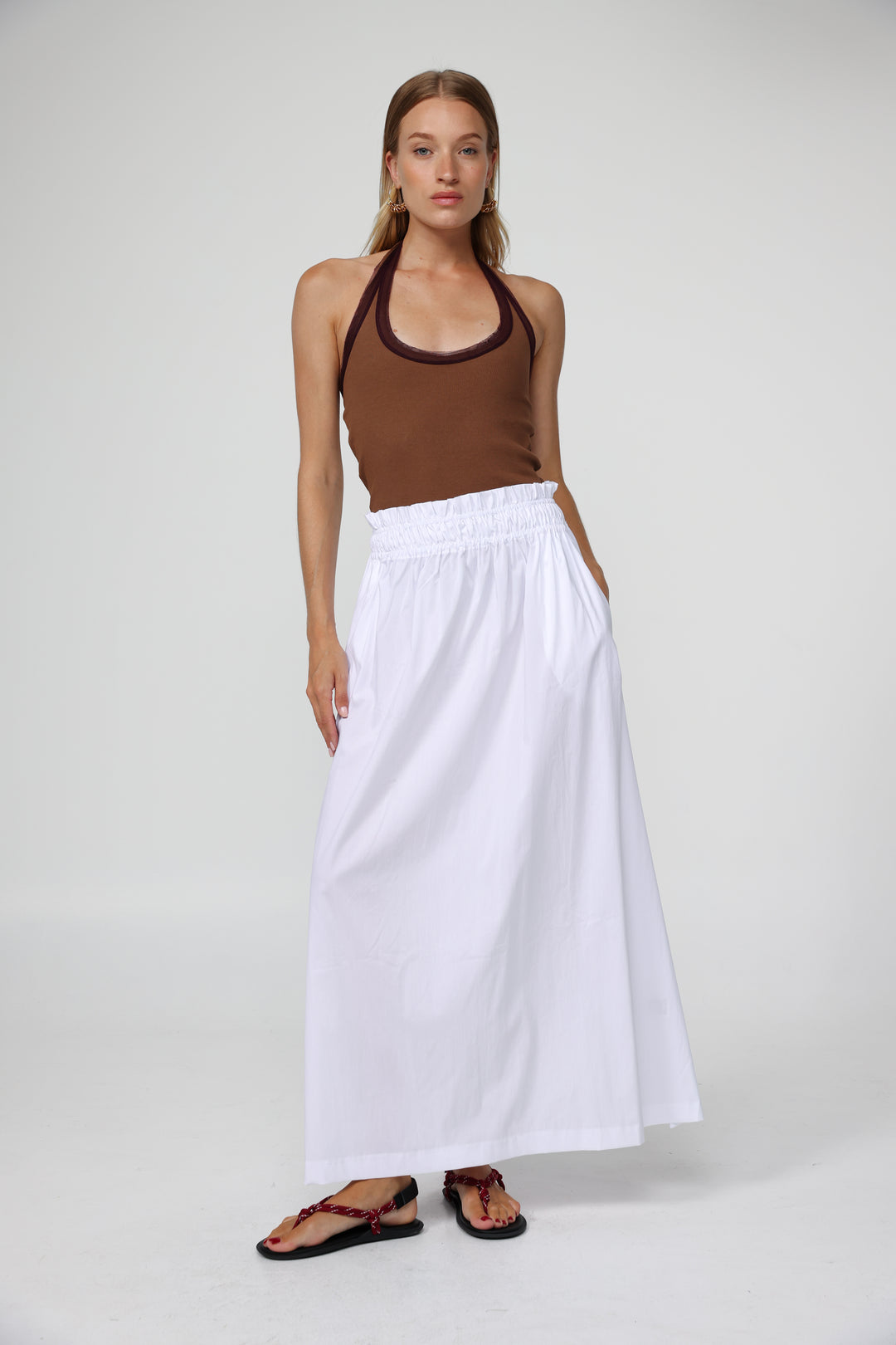 Maxi White Skirt