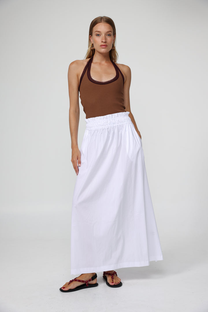 Maxi White Skirt