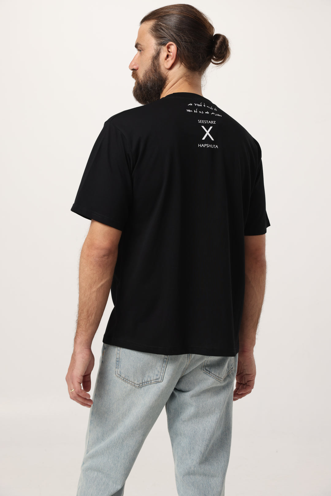 Collab Black Men T-Shirt