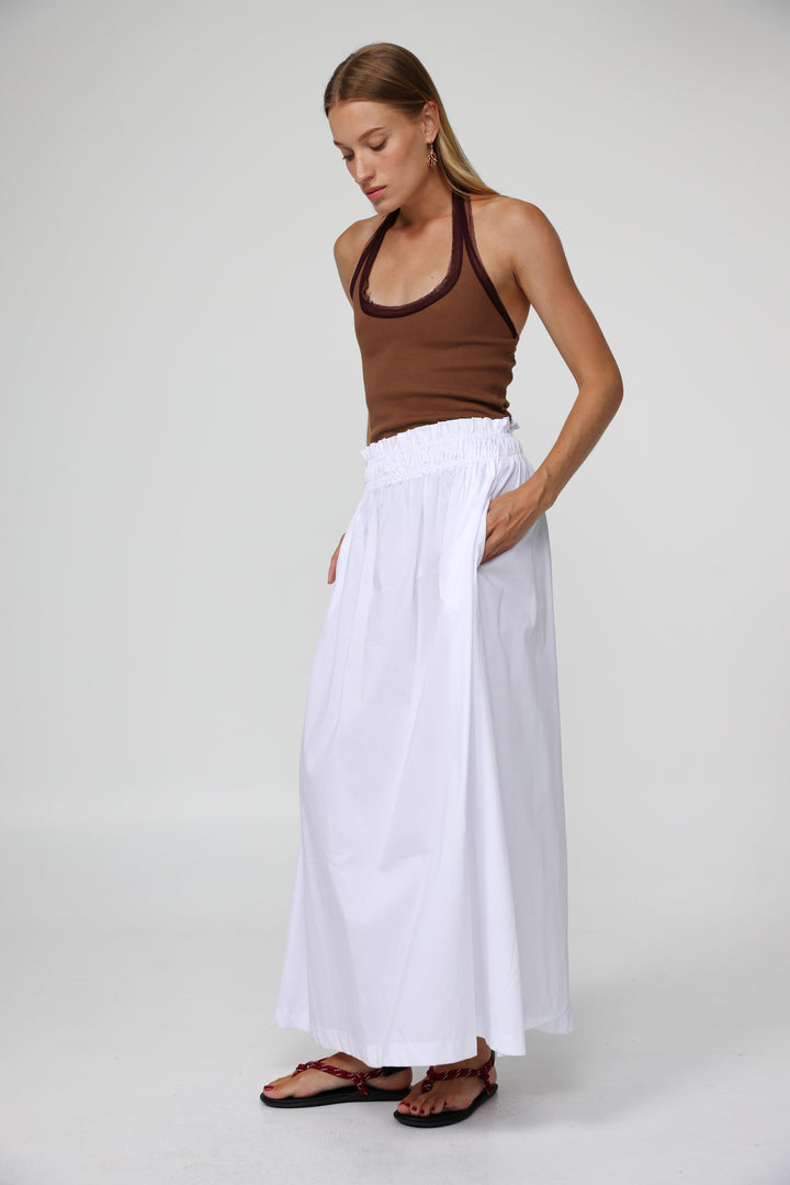 Maxi White Skirt