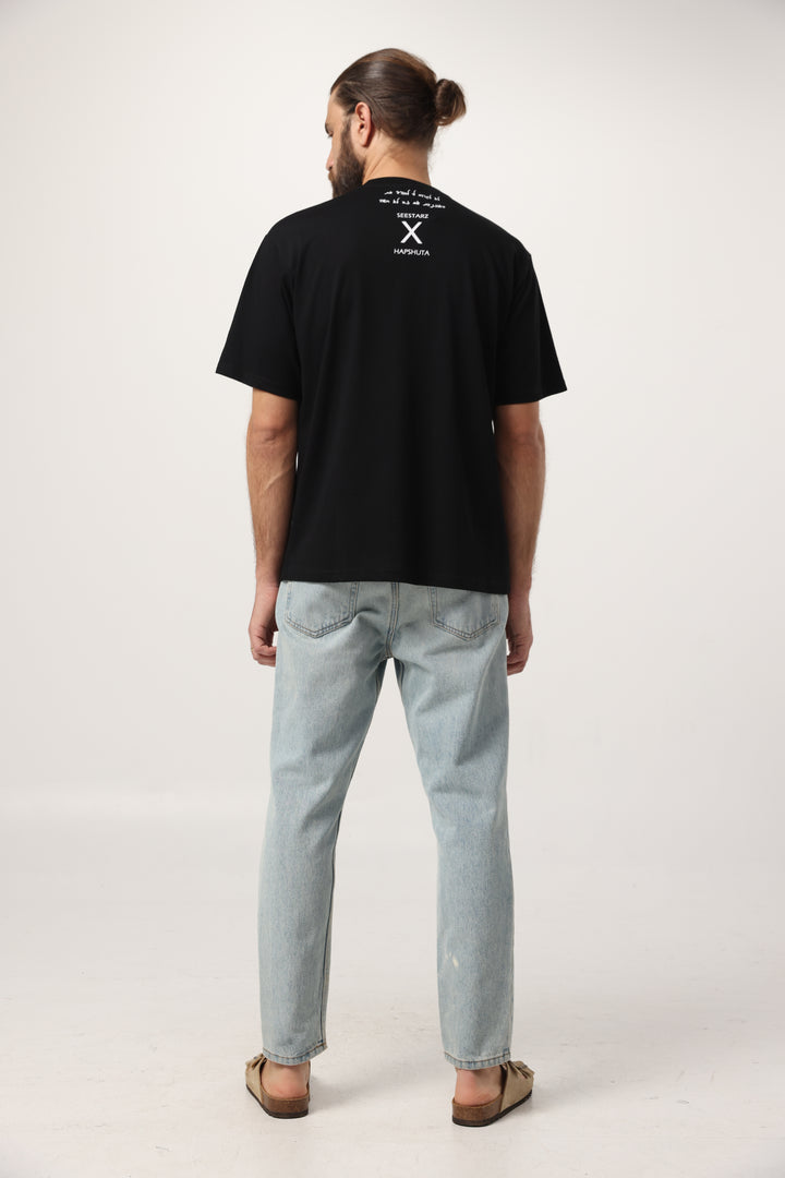 Collab Black Men T-Shirt