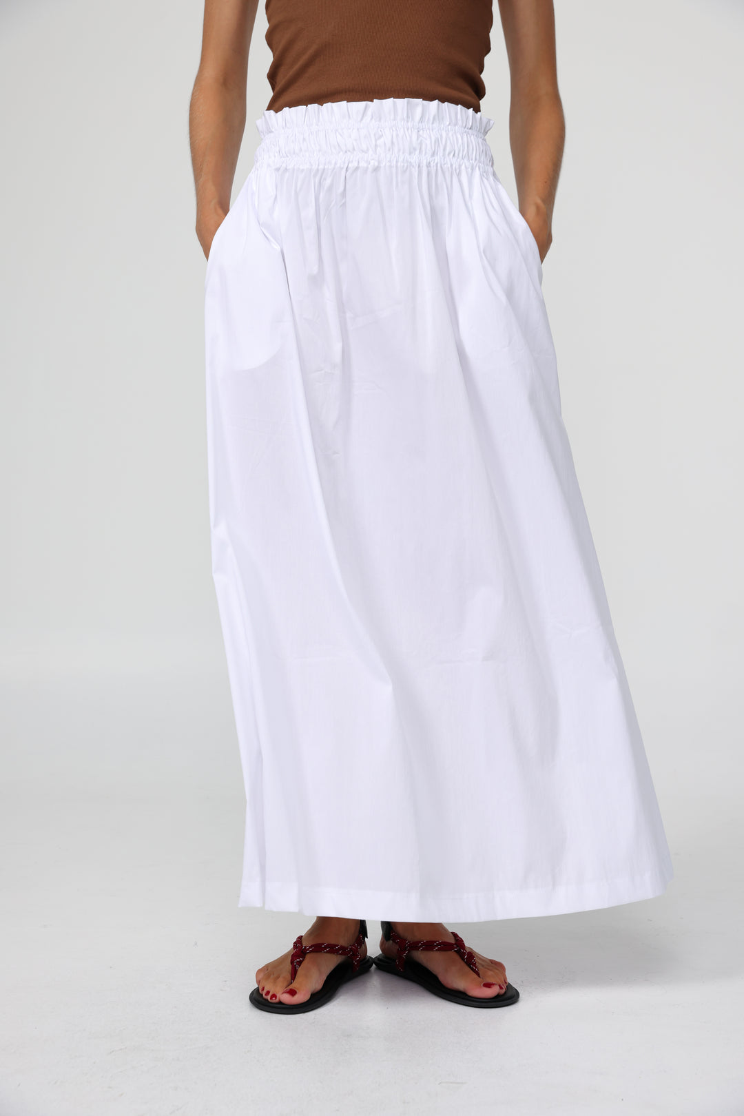 Maxi White Skirt