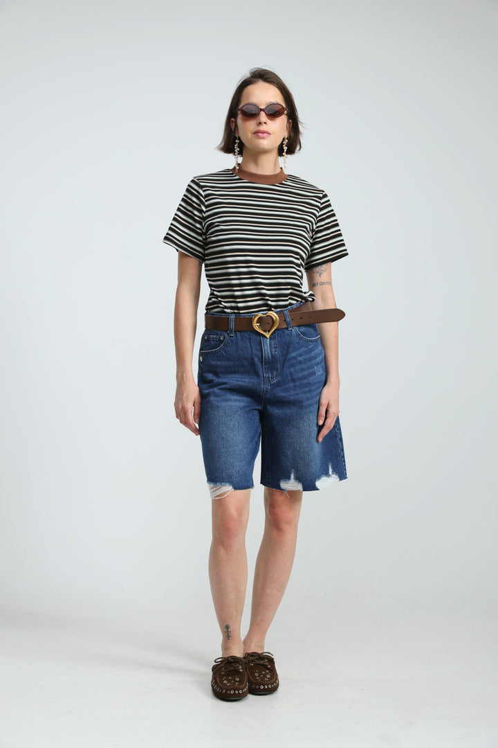 Star 606 Dark Blue Bermuda Denim
