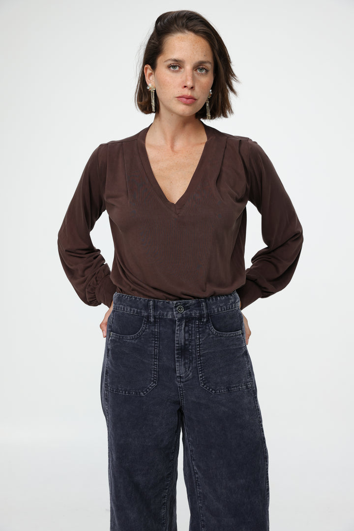 Just V Brown Shirt