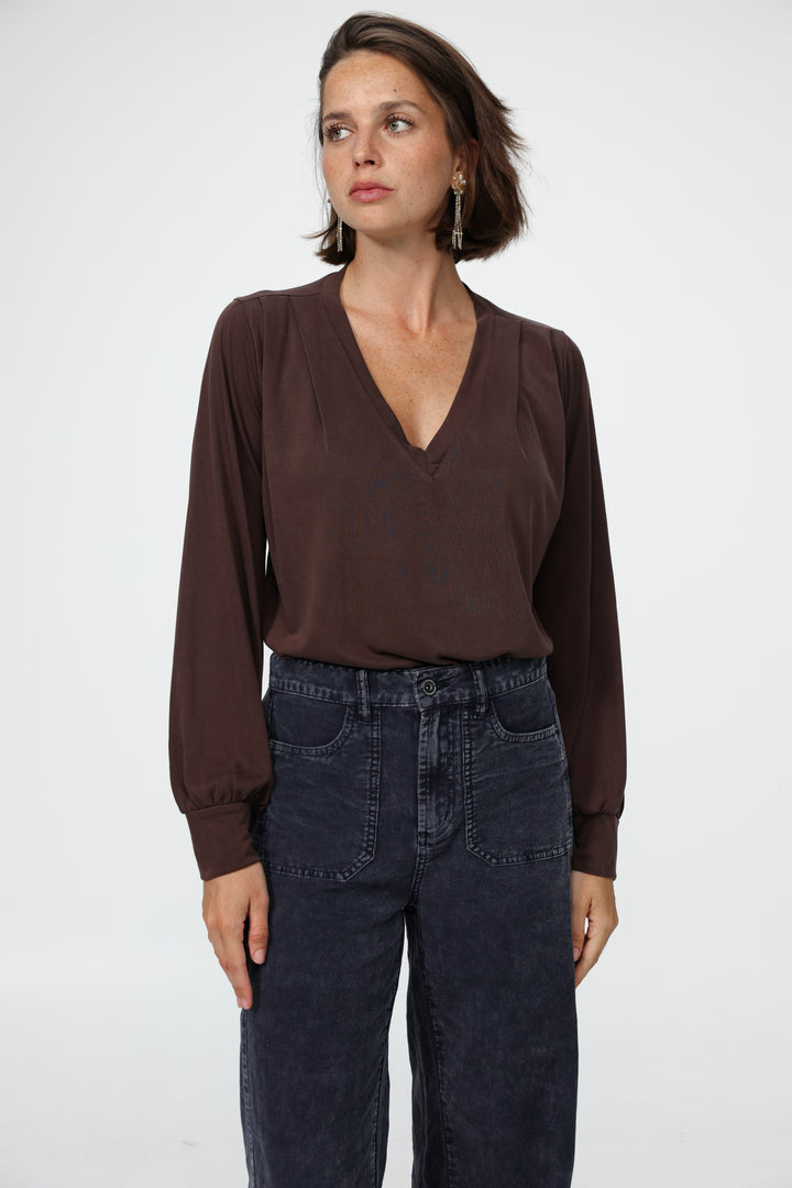 Just V Brown Shirt