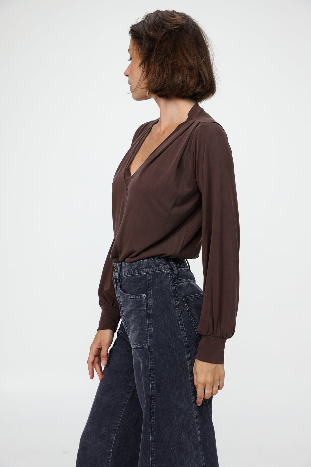 Just V Brown Shirt