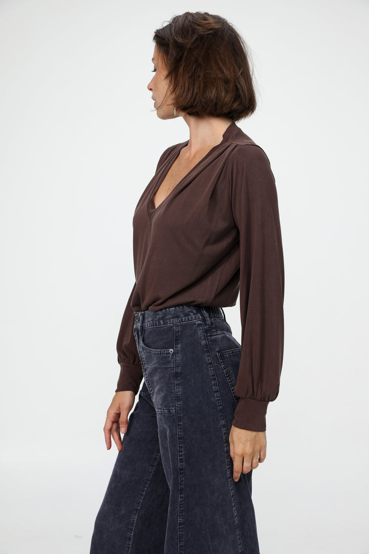 Just V Brown Shirt