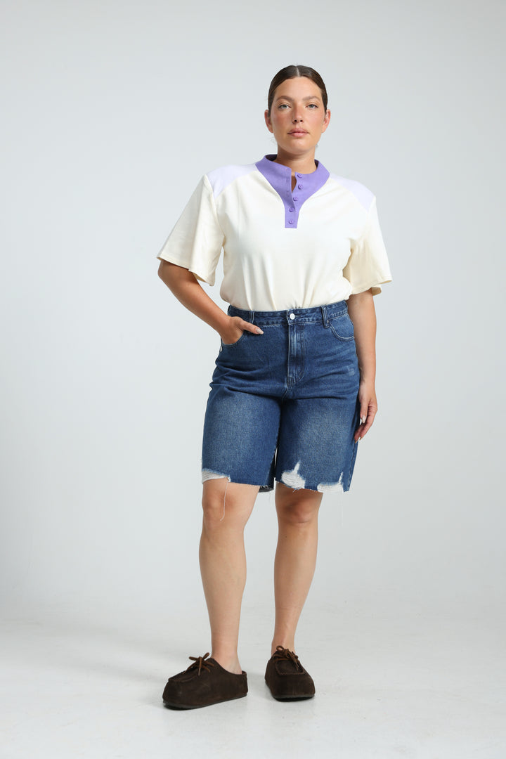 Star 606 Light Blue Bermuda Denim