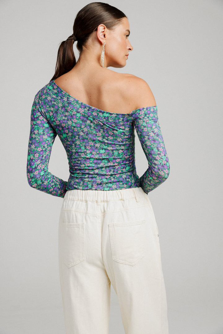 Luna Floral One Shoulder Top