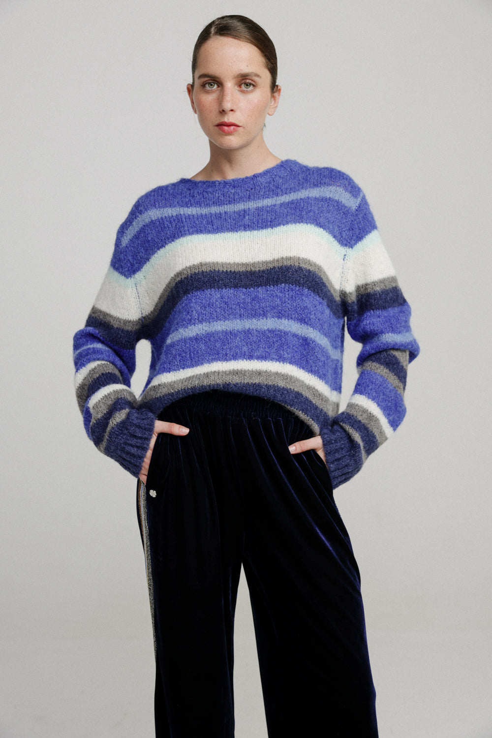 Stare Blue Stripes Sweater