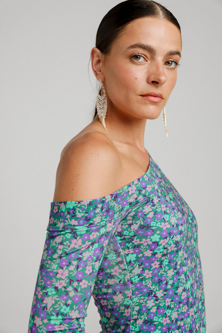 Luna Floral One Shoulder Top