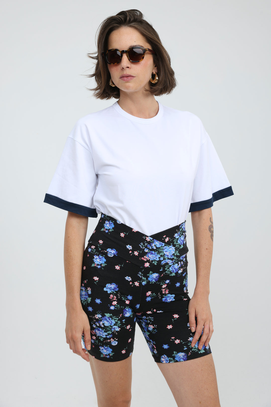 Rock Contrast White T-Shirt