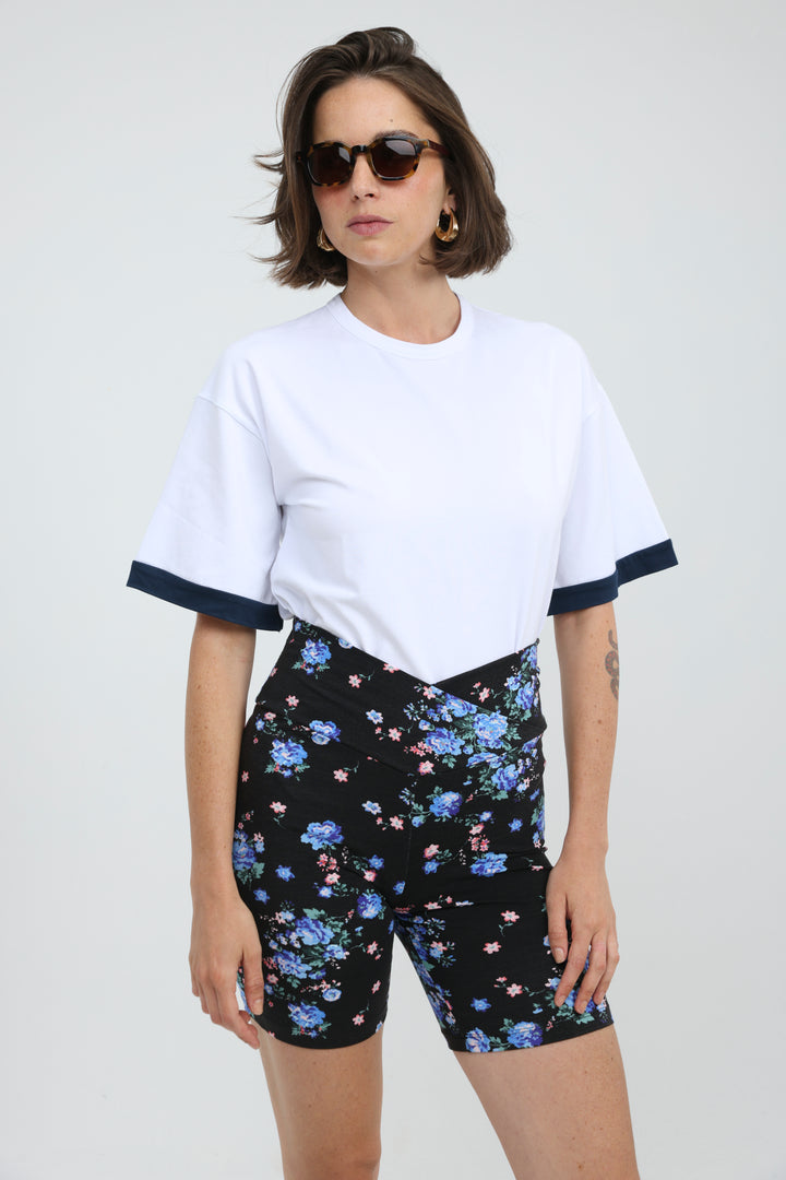 Rock Contrast White T-Shirt