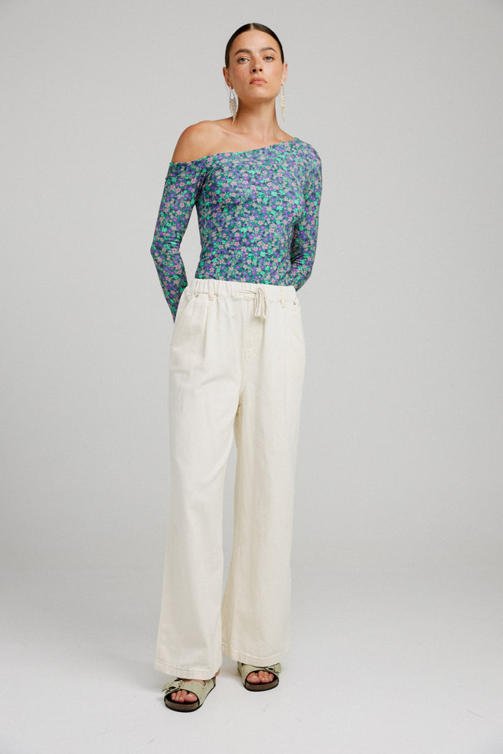 Luna Floral One Shoulder Top