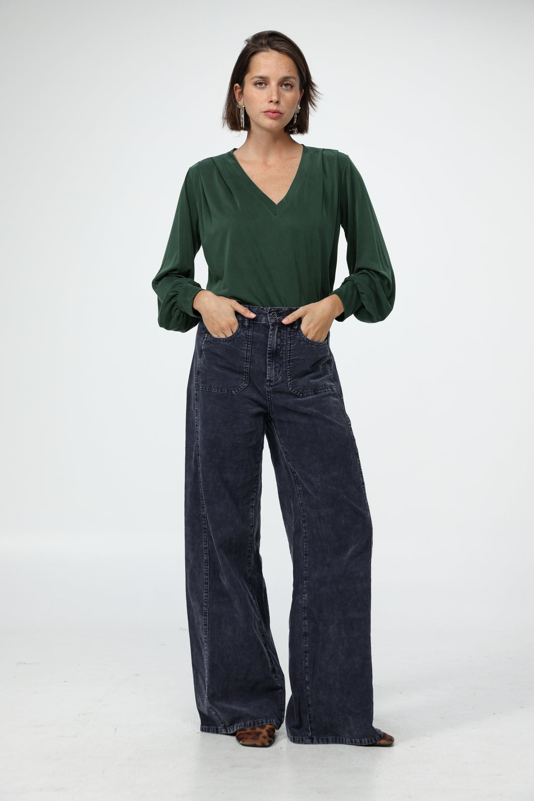 Just V Green Shirt