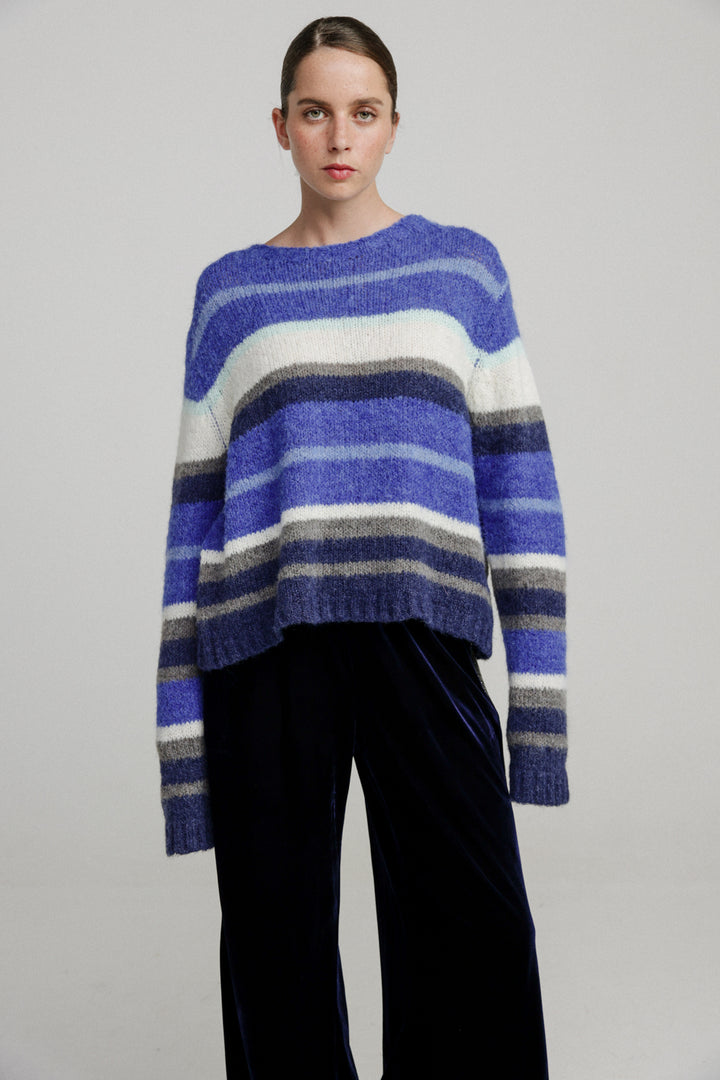 Stare Blue Stripes Sweater