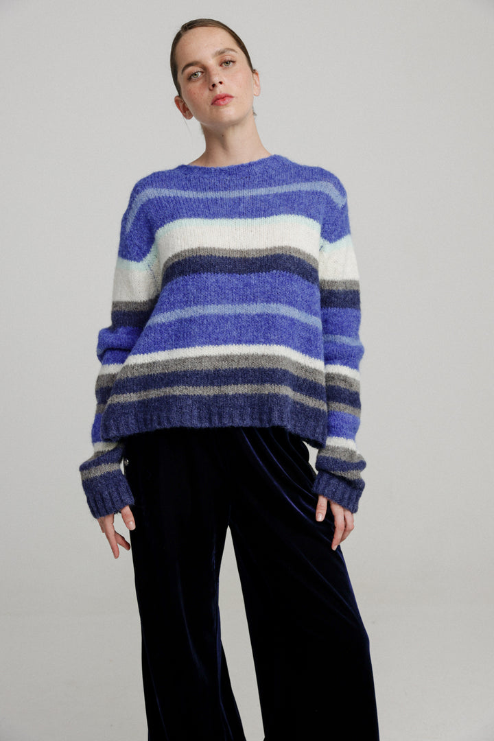 Stare Blue Stripes Sweater