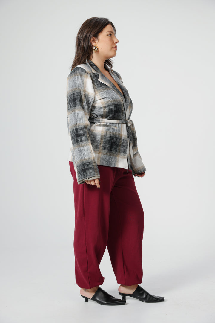 DNA Plaid Grey Blazer