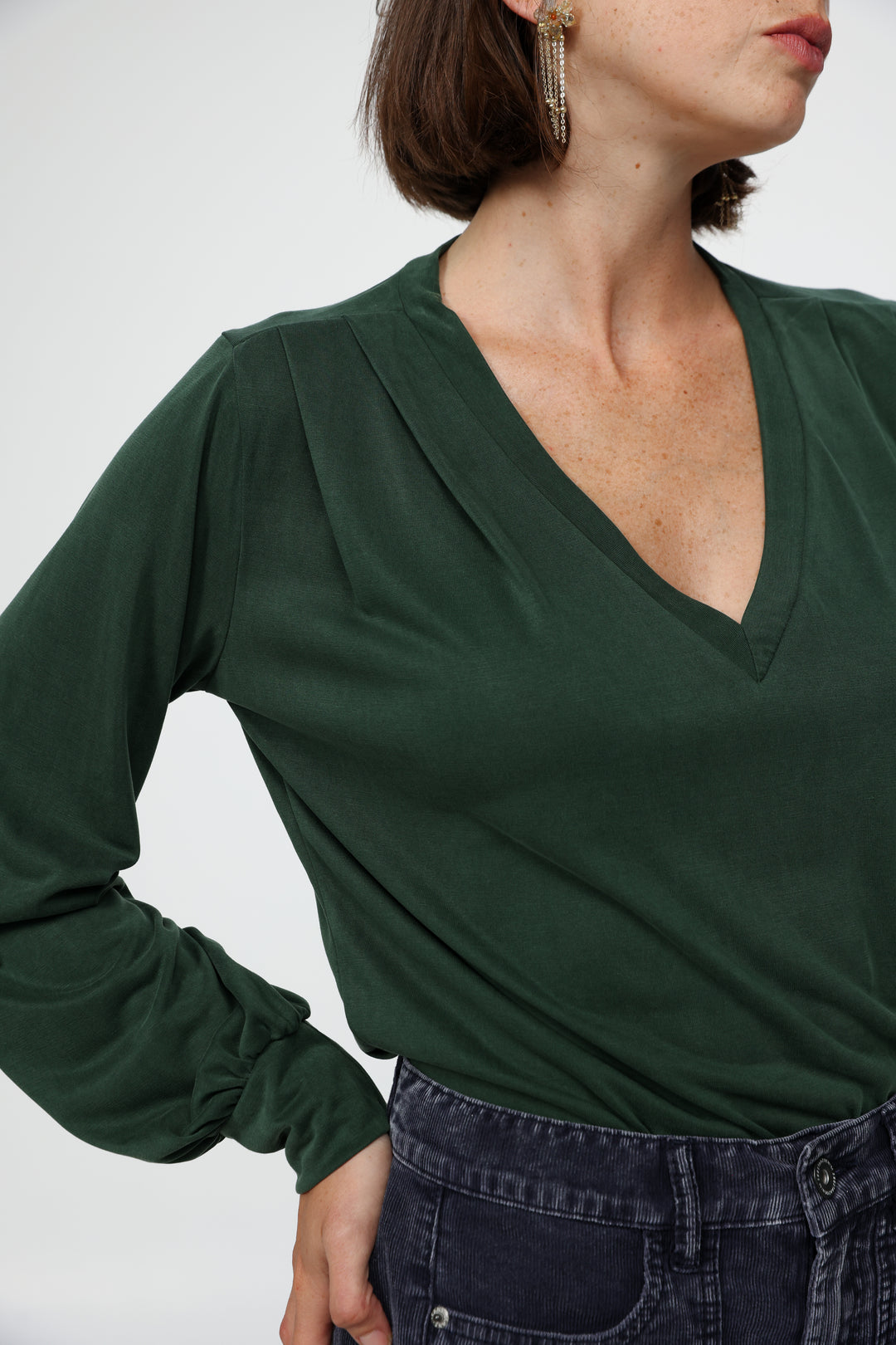 Just V Green Shirt