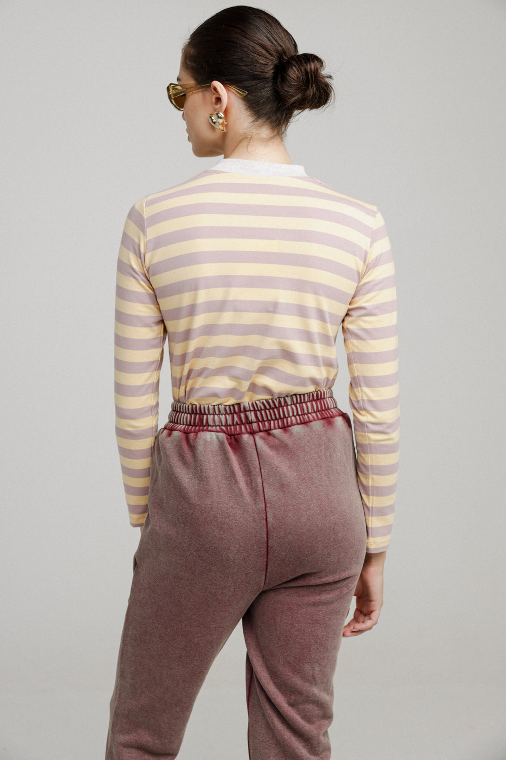 Rebasically Lilac&Yellow Stripes Shirt