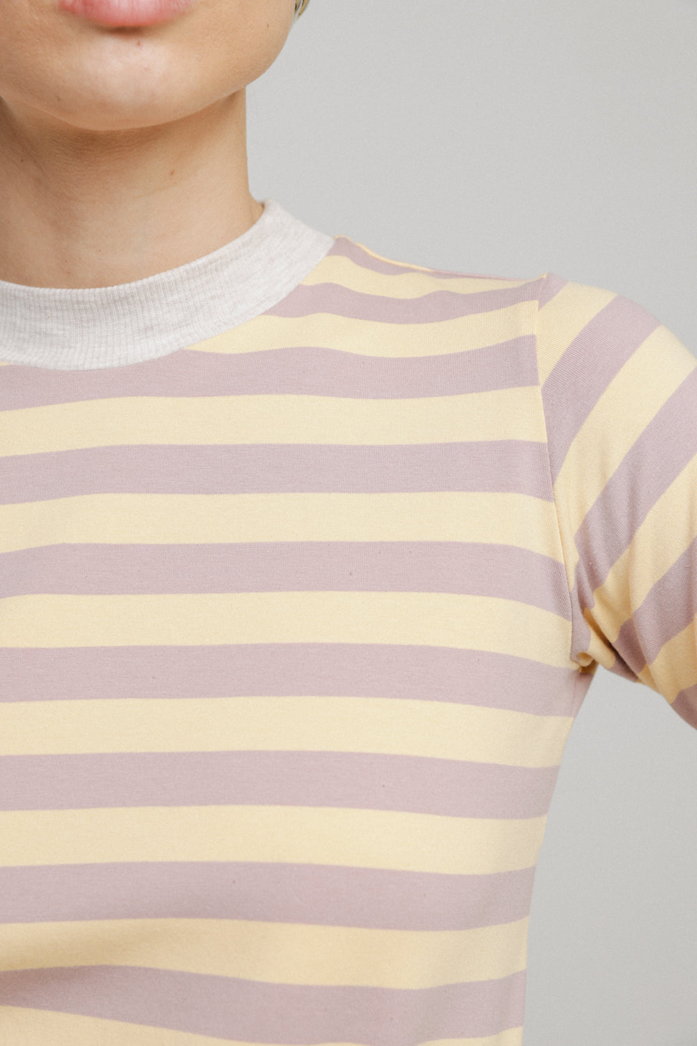 Rebasically Lilac&Yellow Stripes Shirt