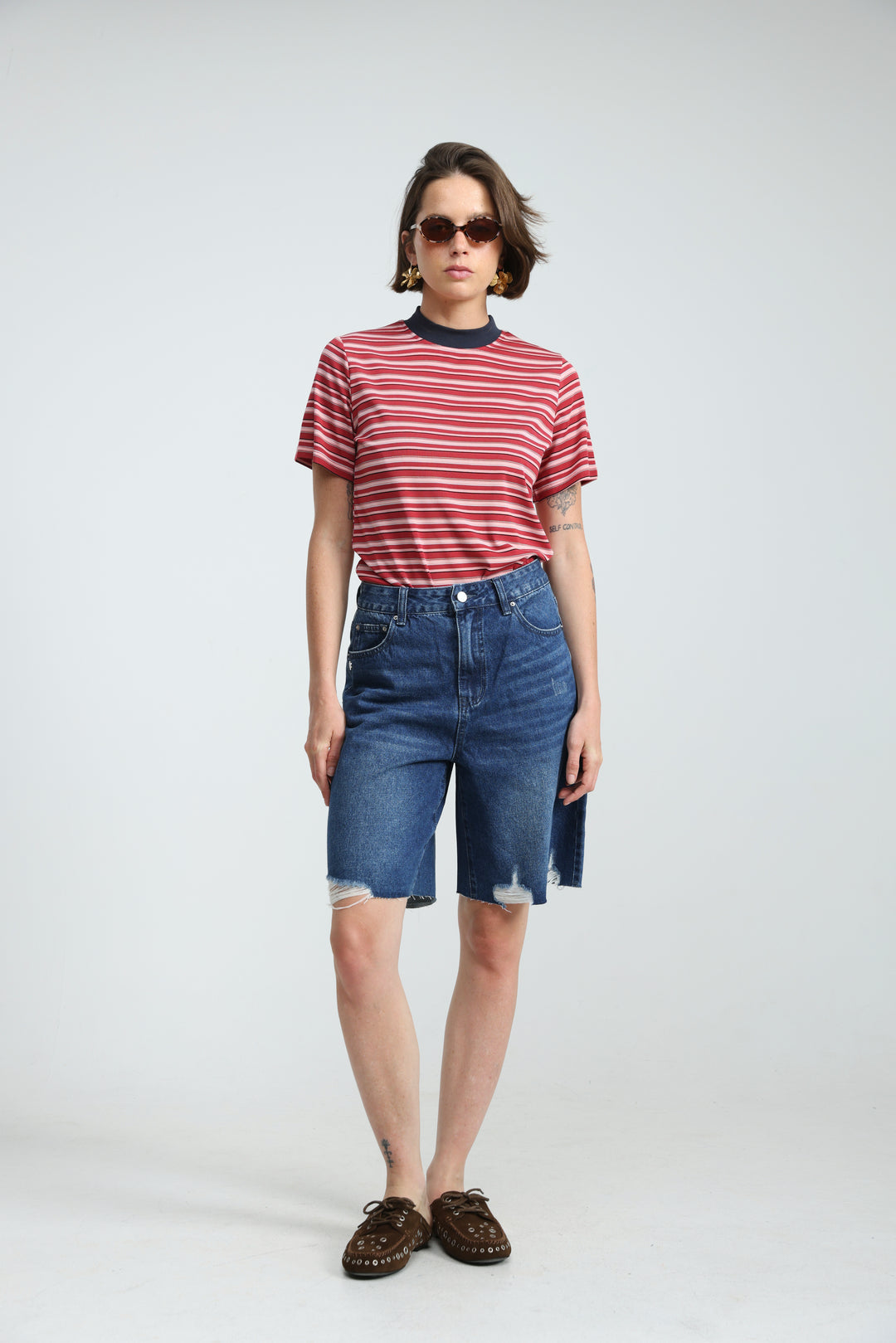 Rebasically Striped Red T-Shirt