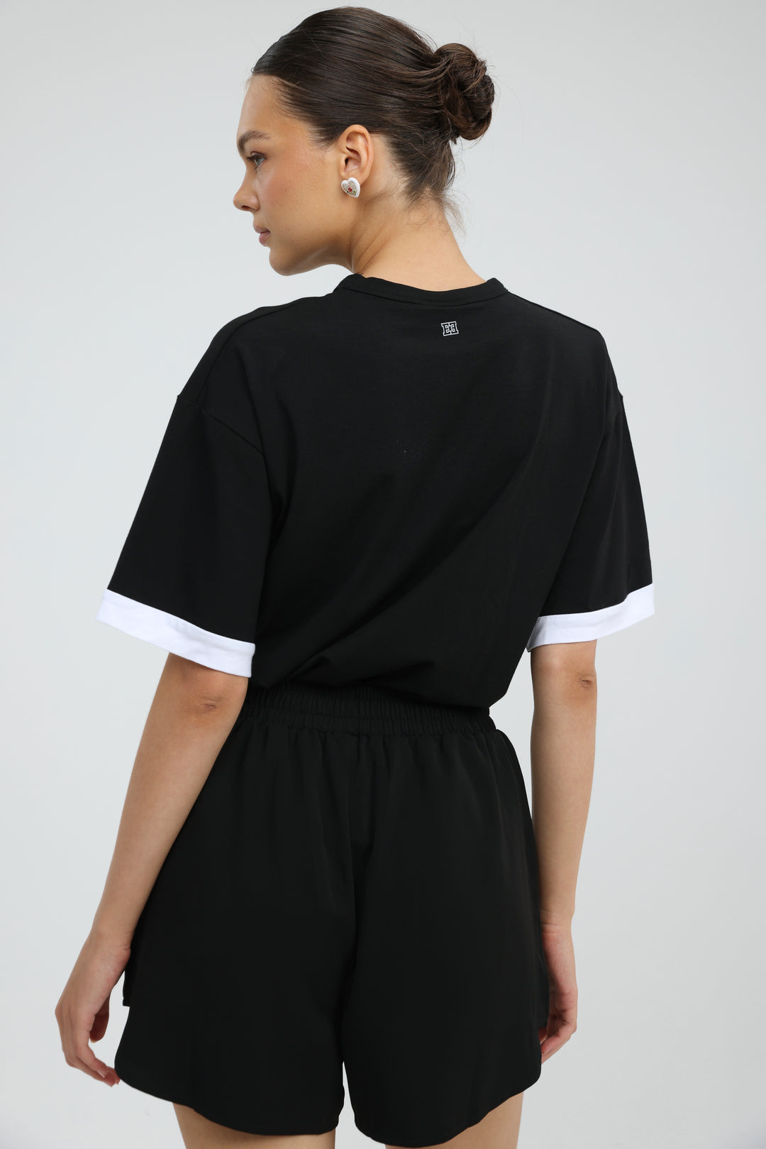 Rock Contrast Black T-Shirt